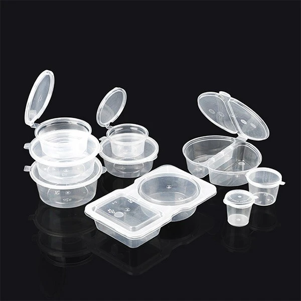 Transparent Plastic Sauce Cup 1.5 Oz 2 Oz With Lid